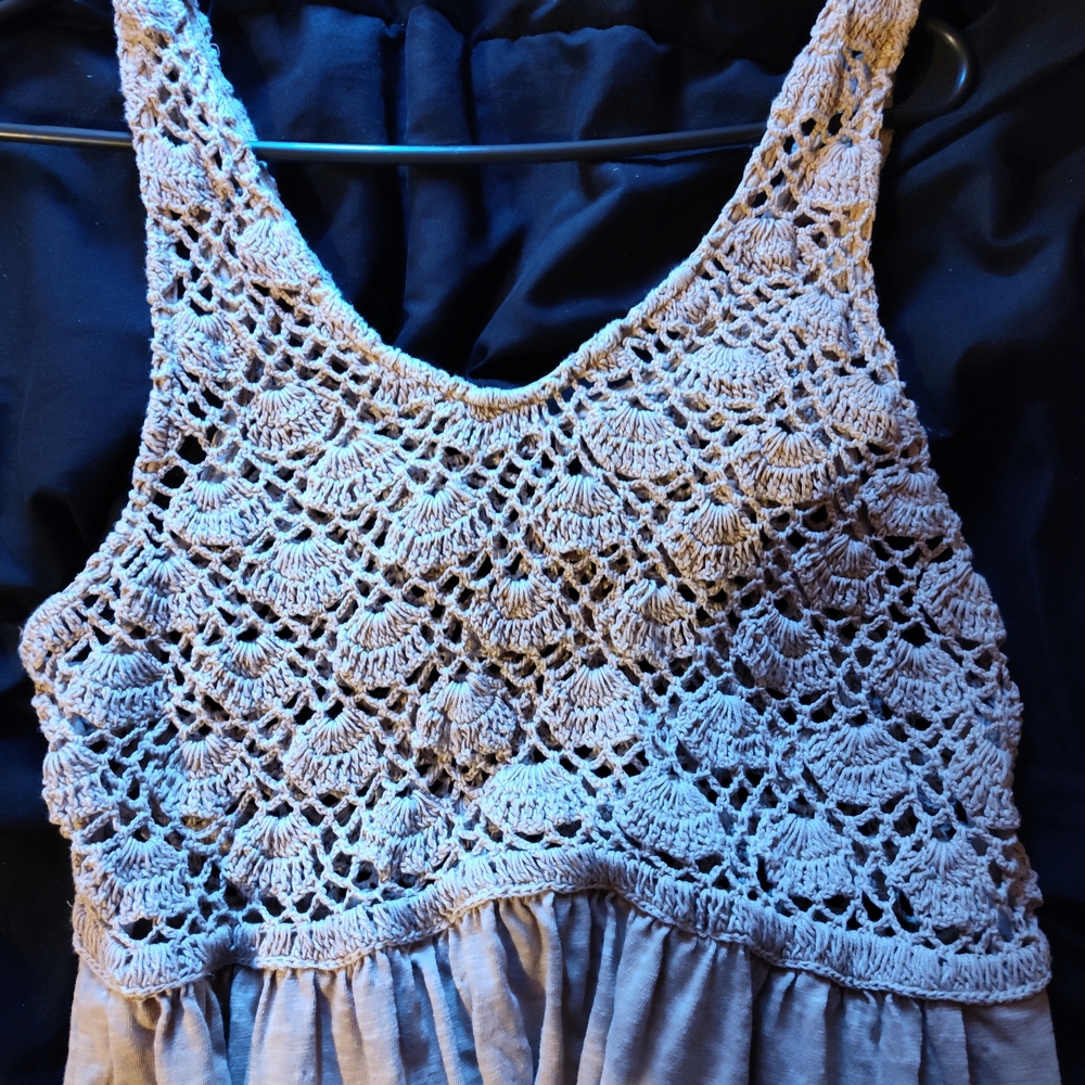 Aerie Crochet Maxi Dress Preloved Size Large